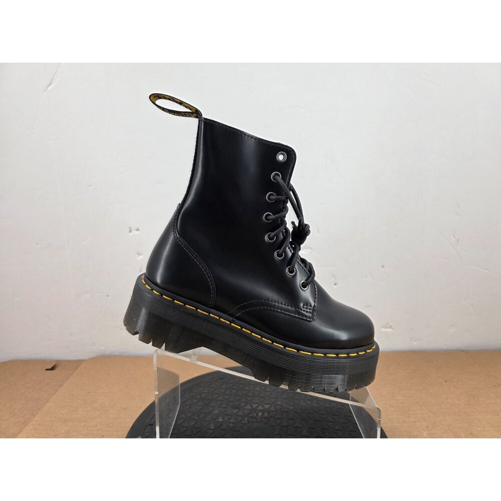 Dr. Martens Jadon Smooth Leather Platform Boots Black Women’s US 8 / UK 6